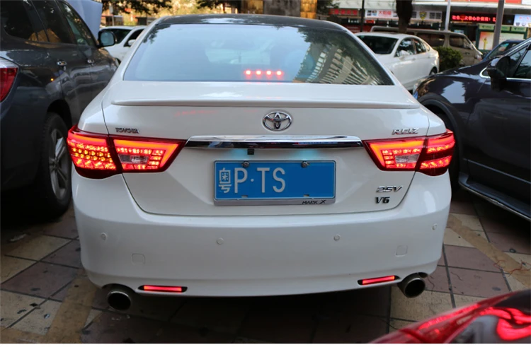 AKD автомобильный Стайлинг для Toyota Mark X задний светильник s 2010-2012 рейз светодиодный задний светильник DRL динамический сигнал тормоза заднего хода авто аксессуары