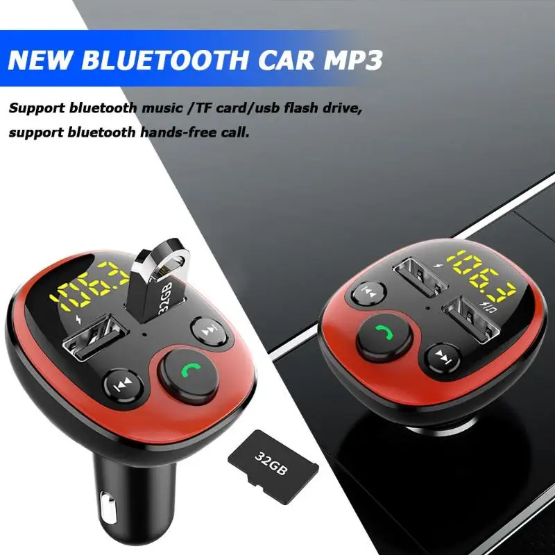 BT21-B автомобильный Bluetooth fm-передатчик беспроводной модулятор громкой связи без потерь MP3 плеер 3.1A двойной USB быстрое зарядное устройство