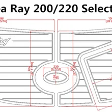 Платформа для плавания Sea Ray 200/220 выберите 1/" 6 мм Лодка EVA тик настил пол