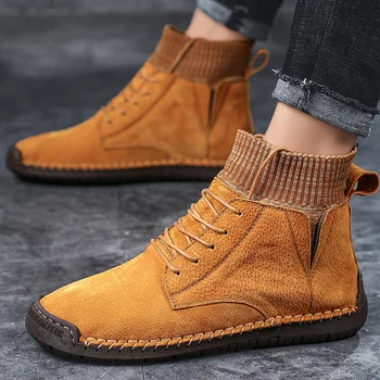 

Hot Sale Men Winter Warm Snow Boots Waterproof Boots Men Plush Lace Up Footwear Ankle Male Casual Shoes Outdoor Fashion Big Size