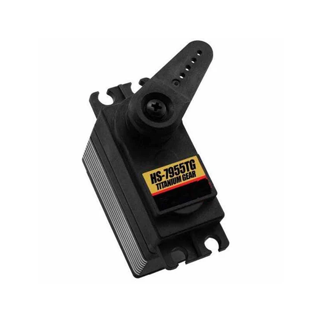 

A15-- HS-7955TG Double bearing titanium teeth with large torque programmable digital steering gear