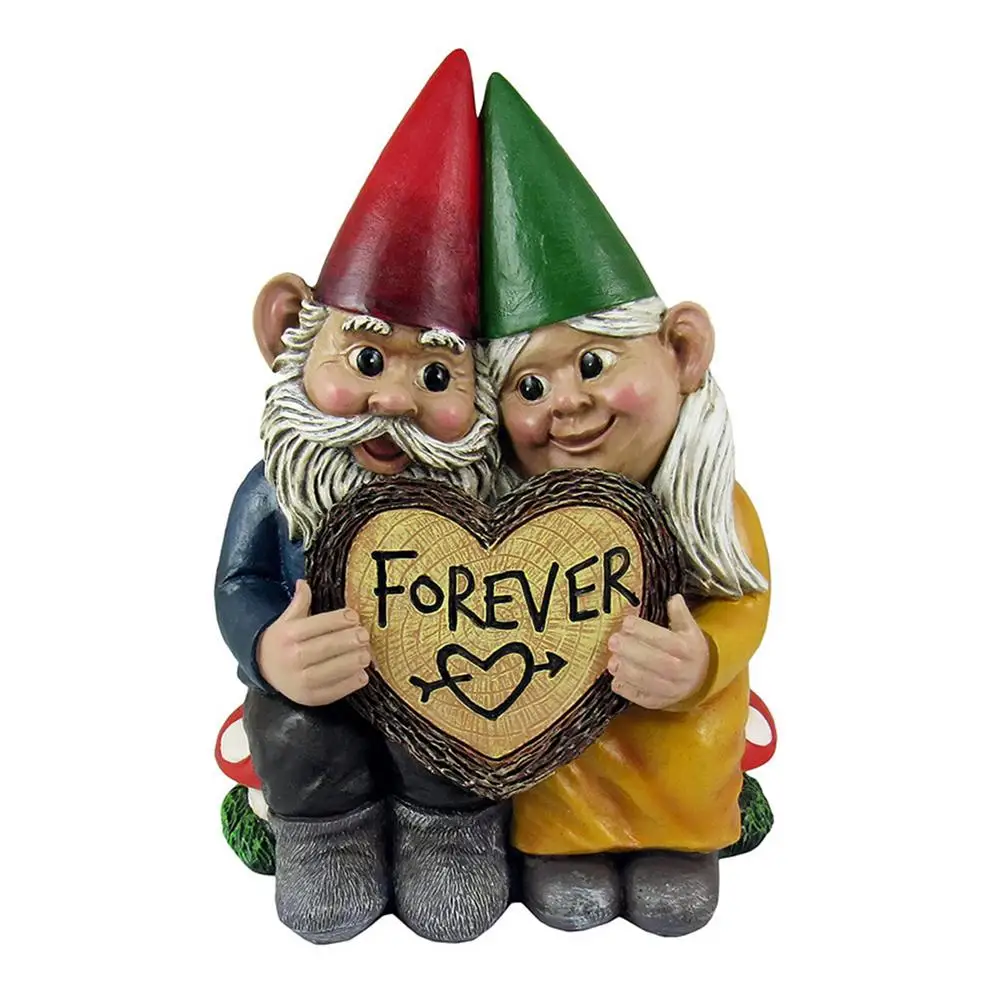 Resin Figurines Gnome Statues Couples Figurine Resin Gnome Garden