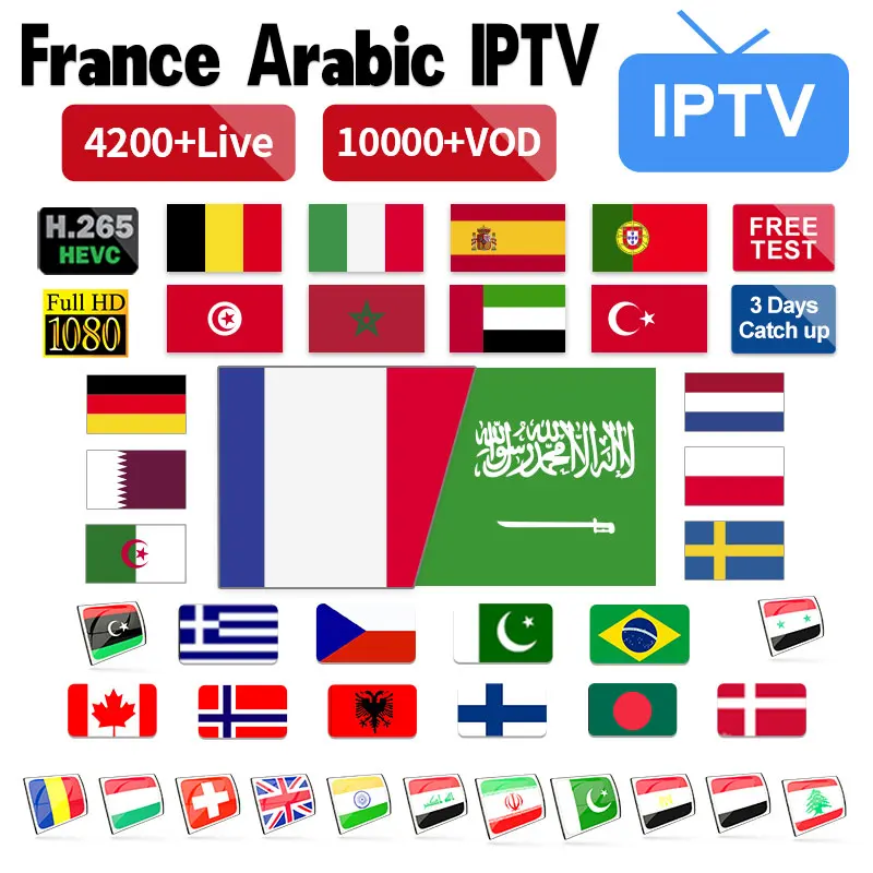 

IPTV France/Spain/Italy/Arabic/Sweden/Germany IP TV M3U/SmartTV/Android 1 Year IPTV France/Spain/Italy/Arabic/Sweden/Germany