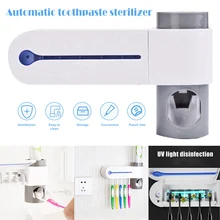 2-в-1 с антибактериальным покрытием UV светильник ультрафиолетового Зубная щётка стерилизатор автоматический диспенсер для зубной пасты для ванной Аксессуары HJL