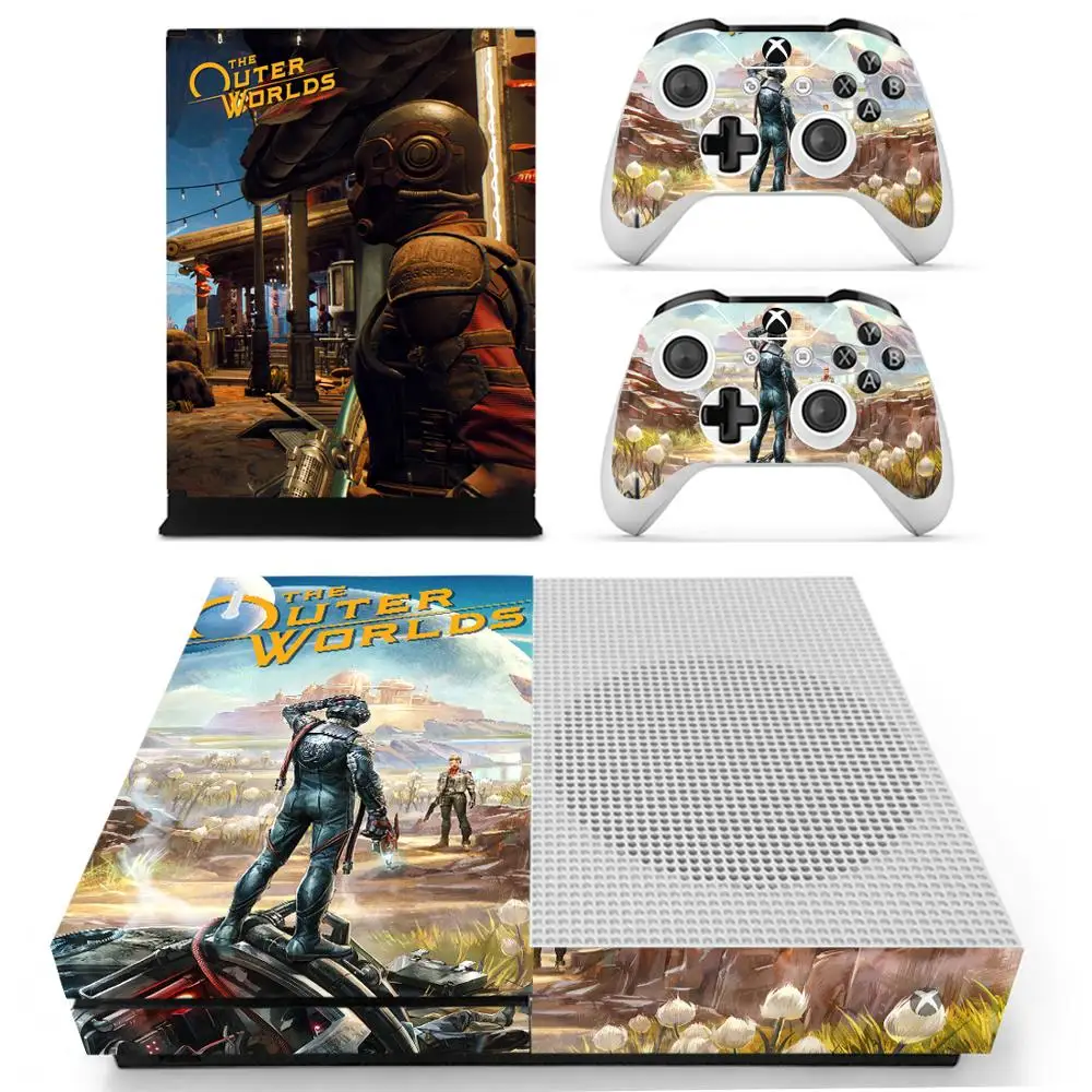 YS-xboxoneS-2411 Внешний мир наклейка для Xbox One S консоль и контроллеры для Xbox One тонкая игра Кожа Наклейка s винил - Цвет: YS-xboxoneS-2411