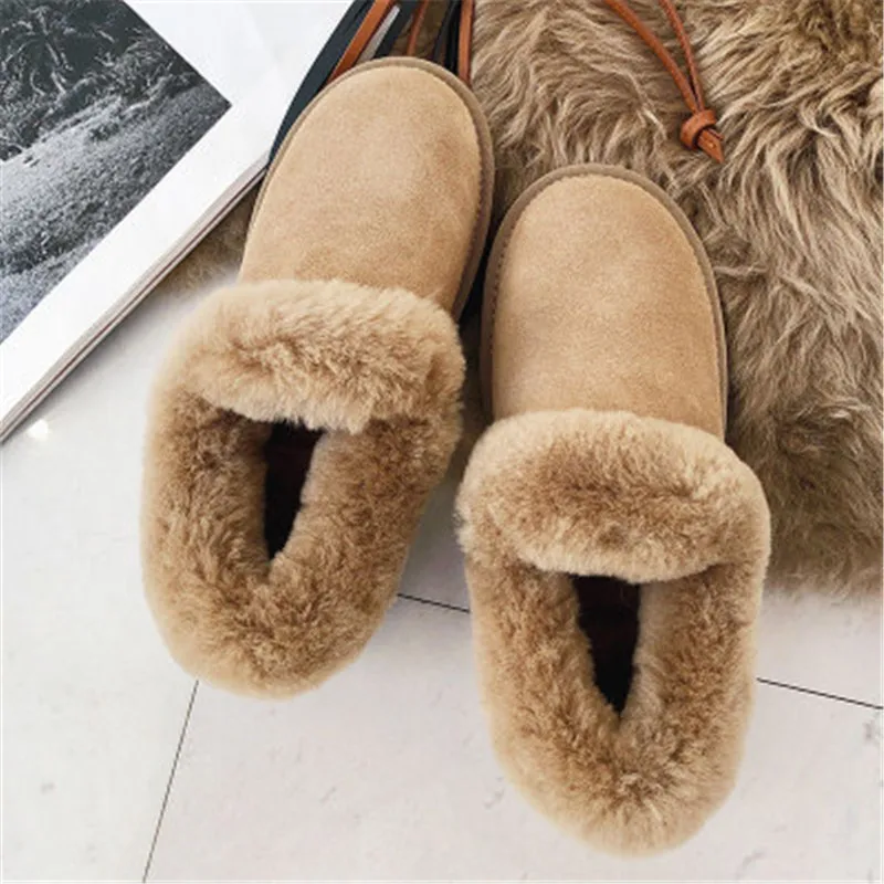 Botas mujer; женская обувь; зимние ботинки с круглым носком; Женские однотонные повседневные теплые зимние ботинки; chaussures femme