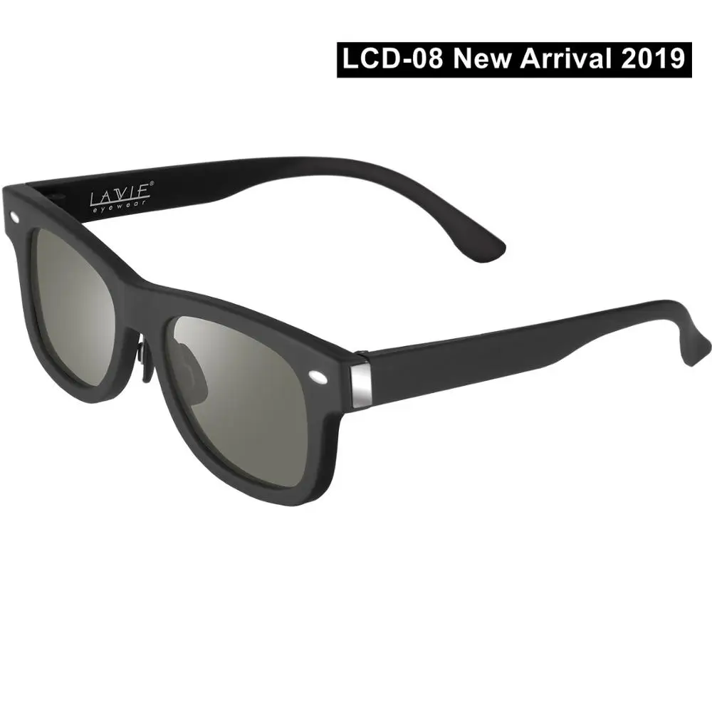 LCD-08 New 2019 Электронные Diming солнцезащитные очки lcd дизайн жидкокристаллические поляризованные линзы заводские прямые поставки патентная технология - Цвет линз: LCD-08 New 2019