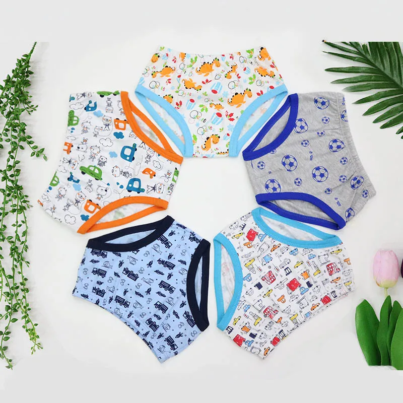 PantiesM5 Детские трусики; 5 шт./лот; Детские костюмы; хлопковое нижнее белье для детей; Одежда для мальчиков; маленьких - Color: PantiesM5