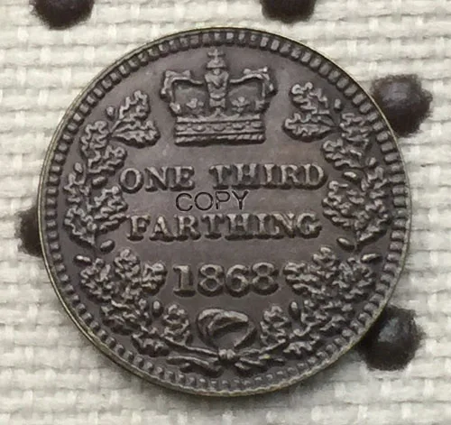 1868 Соединенные монеты Королевства копия