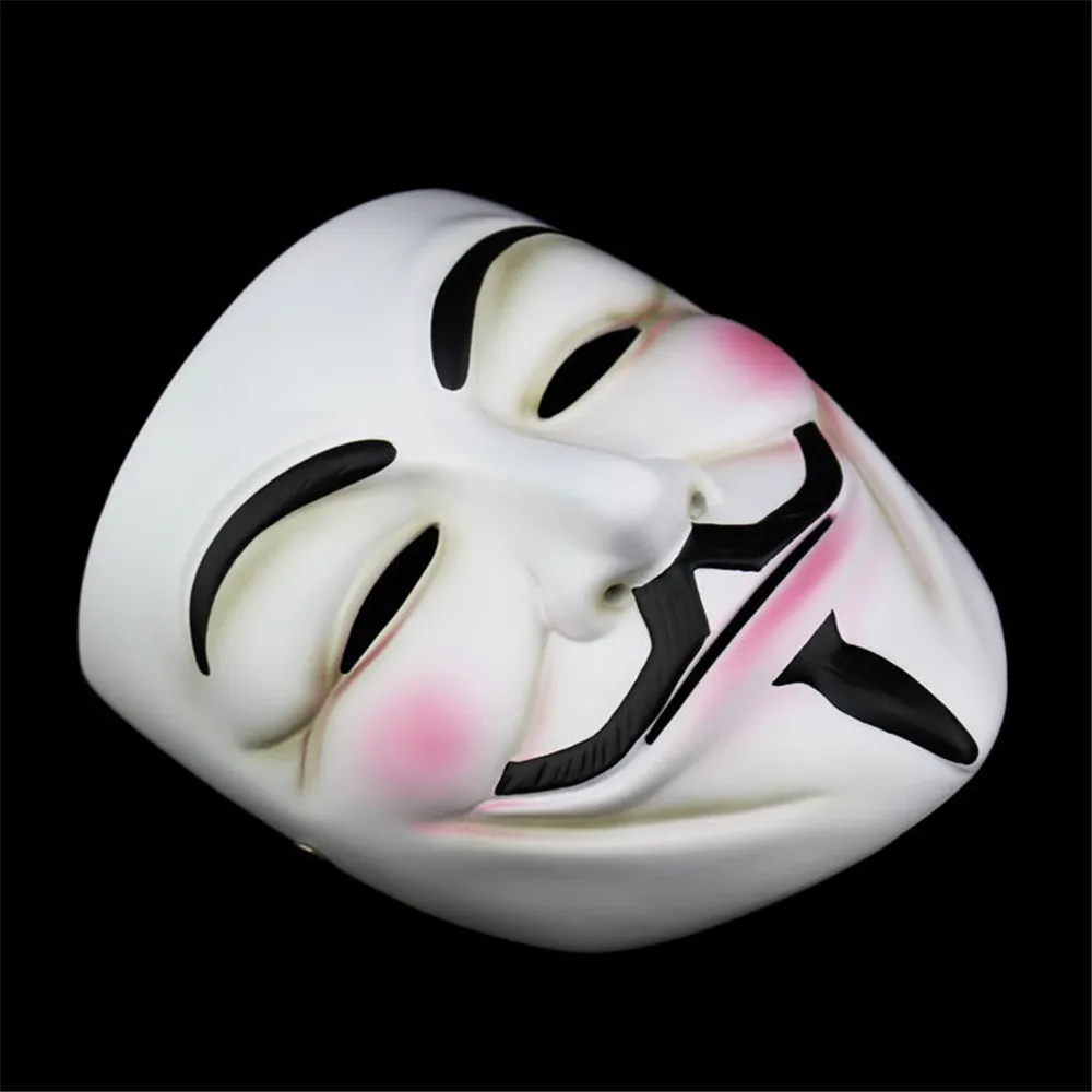 

Halloween Horror Grimace V Word Mask V Vendetta Mask Hackers Mask Ghost Step Dance Mask Men's