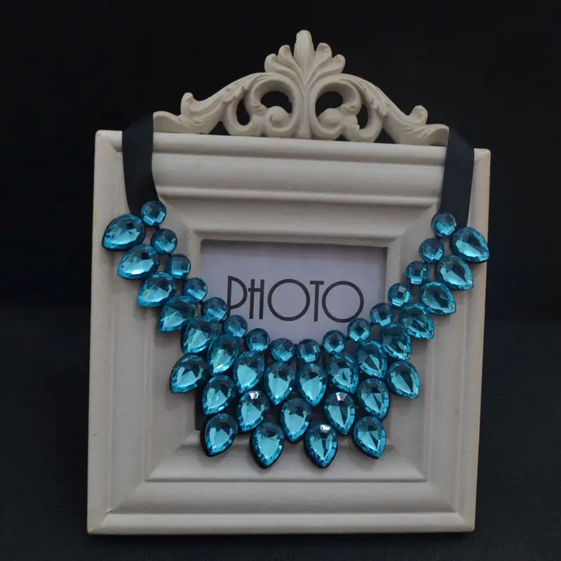 Одежда, ожерелье и костюм, модное короткое массивное ожерелье и подвеска, полимерный цвет, модное женское ожерелье в виде капель, подарок - Окраска металла: EL87894