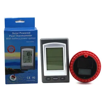 

WD1228S Solar Powered LCD Backlight Wireless Pool Thermometer Swim SPA Pond Tub Floating Temperature Transmitter Receiver Meter