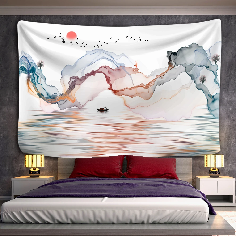 Buddhist realm Wall hanging Tapestry psychedelic pattern yoga throw beach throw carpet Hippie Home Decor Wall Tapestry