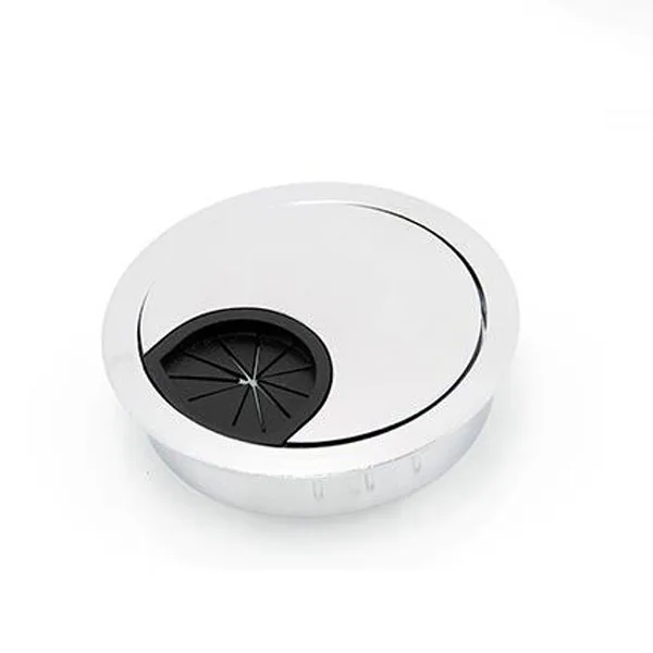Pear Chrome Компьютерный стол с резьбовым отверстием крышка 50/53/60/коробка для резьбы кабеля настольная Кабельная коробка выходная коробка стол Выходная втулка стол - Цвет: Pear Chrome