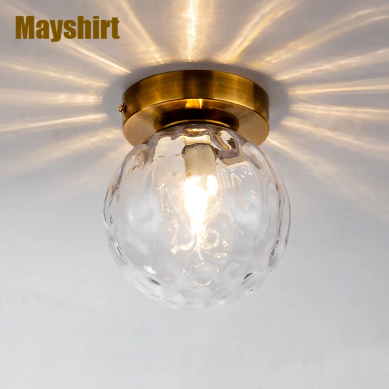 

Glass Ball Led Ceiling Lights Modern Gold Bedroom Ceiling Lamps for Living Room Kitchen Home Lighting Industrial Lamp Home Decor