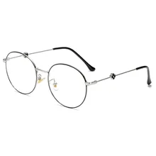 Новые металлические анти-голубые легкие трендовые простые женские очки для компьютера повседневные дикие классические ретро голубые световые блокирующие очки