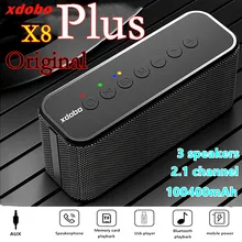 X8 Plus High Power 80W Subwoofer 3 Lautsprecher Soundbar 100400mAh Mobile Power Bluetooth Lautsprecher Portable Sound Spalte caixa de som