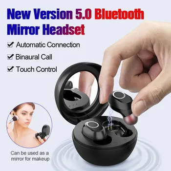 

LB-10 TWS Earphones Bluetooth Wireless Earbuds Noise Reduction Waterproof Touch Gaming Headset Mirror Earphone With Microphone