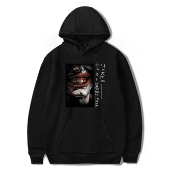 

Fashion Print Joker Hoodies Men women Sweatshirts Fashion Autumn Hooded Harajuku Joker Hoodie boys girls black casual pullovers