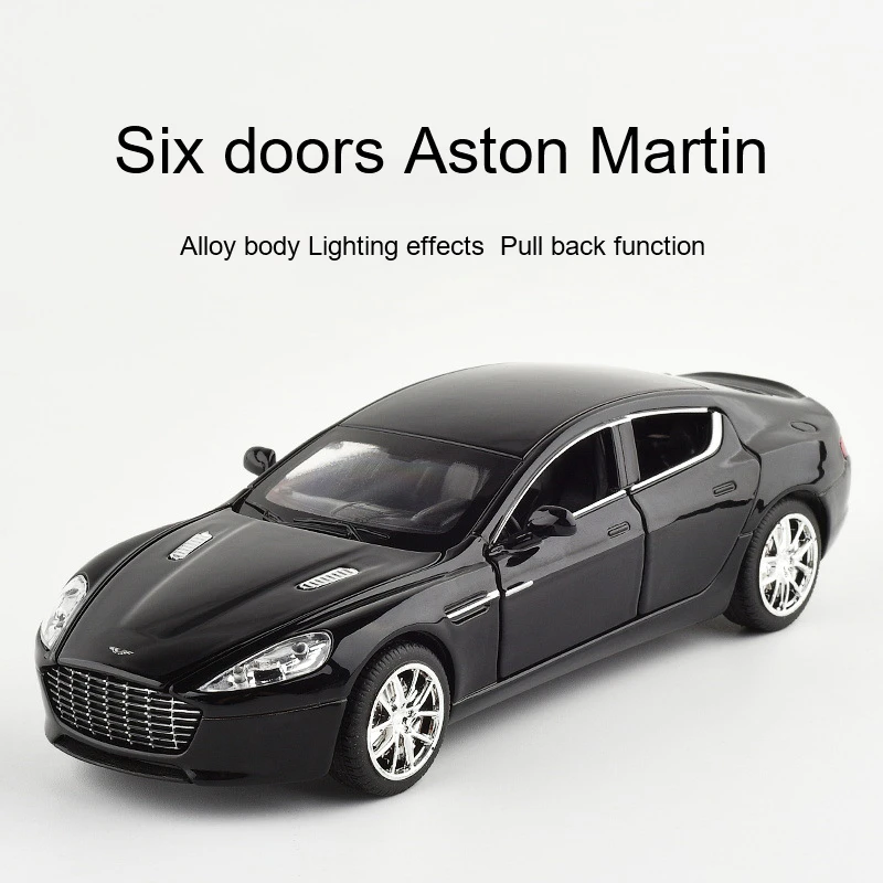 Diecasts Toys 1:32 Aston Martin металлическая модель автомобиля со звуком и светом возврат 6