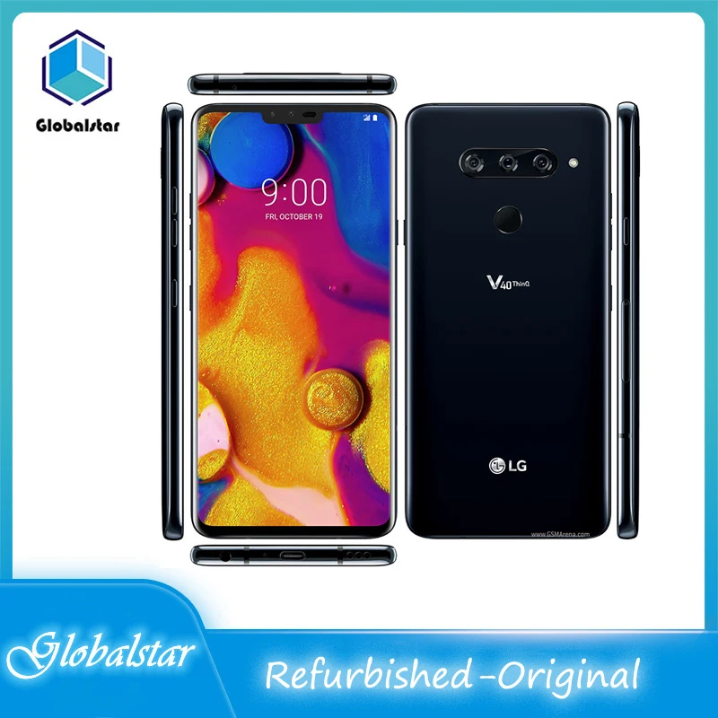 Оригинальный разблокированный сотовый телефон LG V40 (корейский) Восстановленный 6