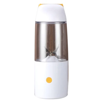 

Blender,Smoothie Blender Juicer Cup,Fruit Mixing Machine With Rechargeable Batteriesp White+Orange