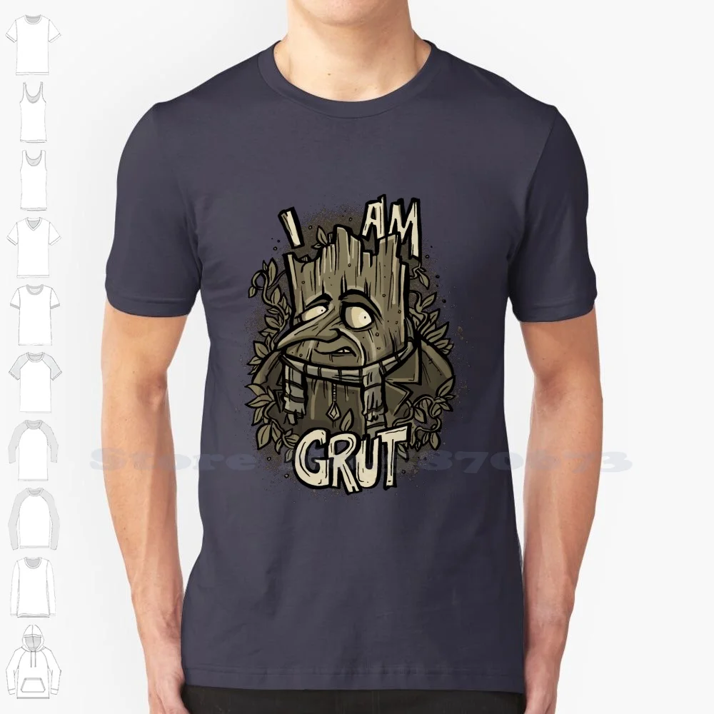I Am Grut Summer Funny T Shirt For Men Women Cartoon Plants Me Minions | Мужская одежда
