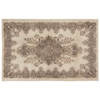 

Handmade Beige Vintage English English Area Rug 178x276 Cm-5'10''X9'1''