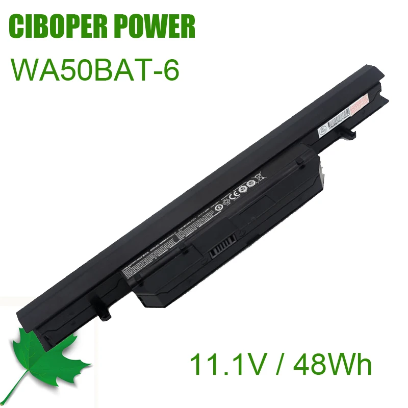 Новая Оригинальная Аккумуляторная батарея CP для ноутбука Φ 6-87-WA50S 11 1 В 48 Вт/ч WA50
