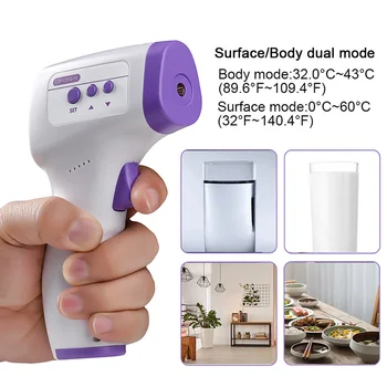 

Forehead Ear Thermometer Non-contact Infrared Temperature Gauge with Two Modes