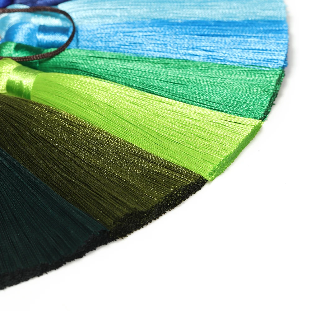 10pcs 8cm Tassel Fringe Trim for Jewelry Making Silk Satin Tassel Brush DIY Earrings Pendant Handmade Crafts Decor Accessories