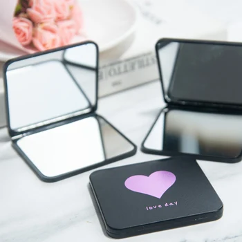 

1pc Cosmetic Mirror Mini Square Makeup Mirror Portable Double-sided Vanity Mirror Makeup Vanity Foldable Pocket Compact Mirror