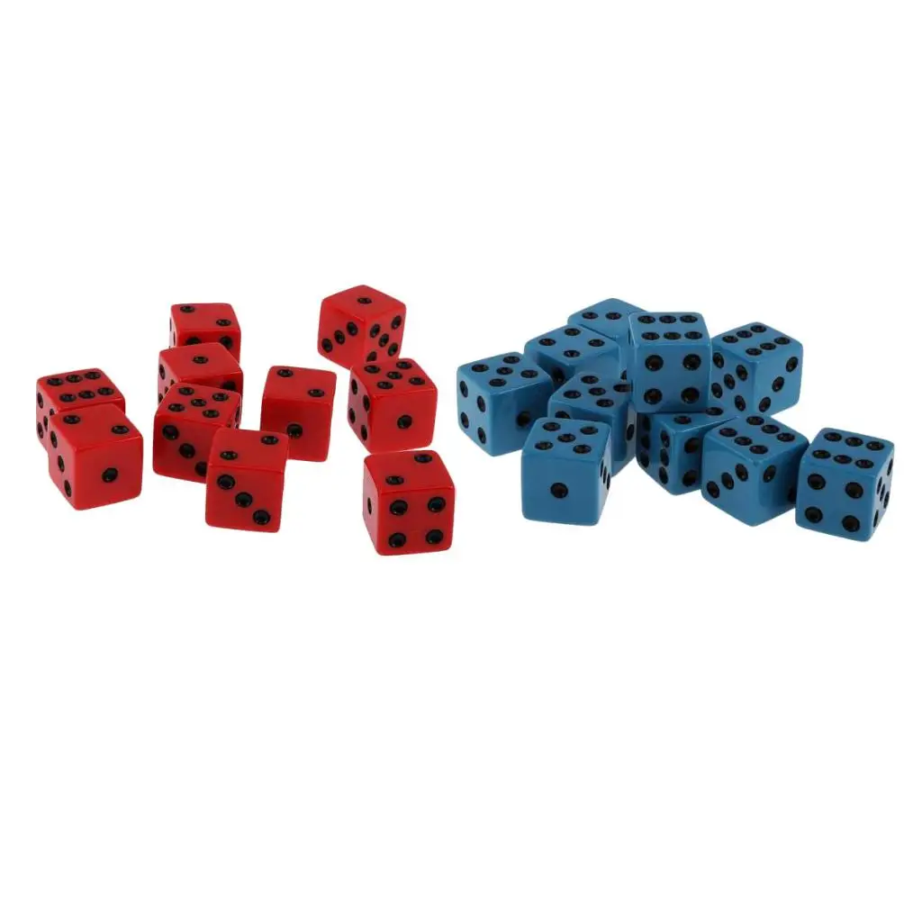 20x18 мм акриловые игральные кости шестисторонние D6 TRPG Настольные игры для MTG DND азартные игры