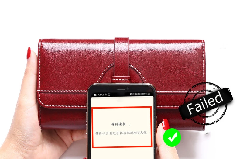 Fashion Luxury Female Genuine Leather Wallet Women Long Anti Theft RFID Wallets Credit Card Holder Purse Woman Clutch Bag