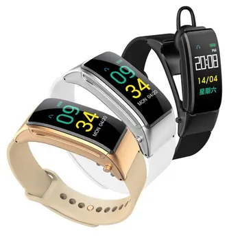 

B31 Smart Bracelet Wireless Call Bracelet Headset 2 In 1 Smart Watch Message Reminder Health Tracker Stopwatch Smart Bracele