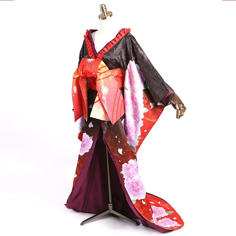 

Anime Cosplay Costume DATE A LIVE Tokisaki Kurumi Gorgeous Kimono Christmas Dress Long Kimonos A