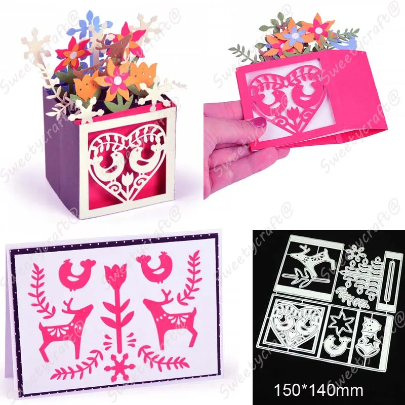 Heart Flower Leaves Cutting Dies