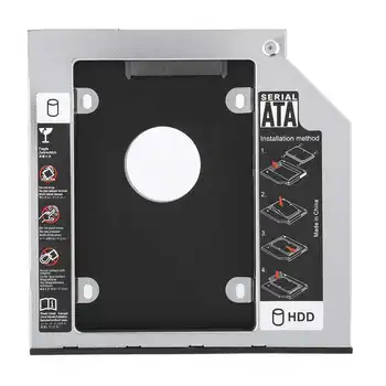 

State Drive Bracket Lightweight Computer Accessory Aluminum Alloy Thickened for 9.5 MM SSD HDD Mounting Kit
