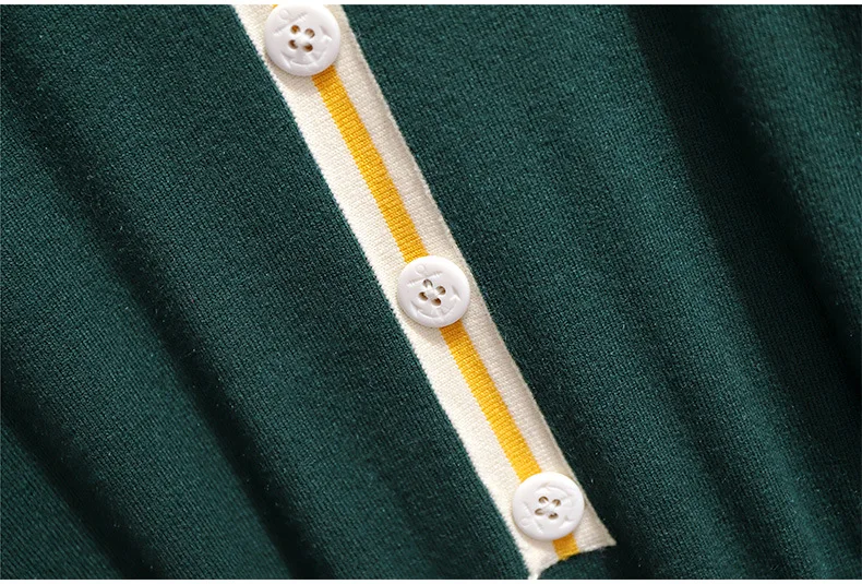 XXL~ 6XL зеленое Полосатое вязаное платье для женщин осень зима длинный рукав Высокая талия узкий вязаный свитер плиссированное платье B661