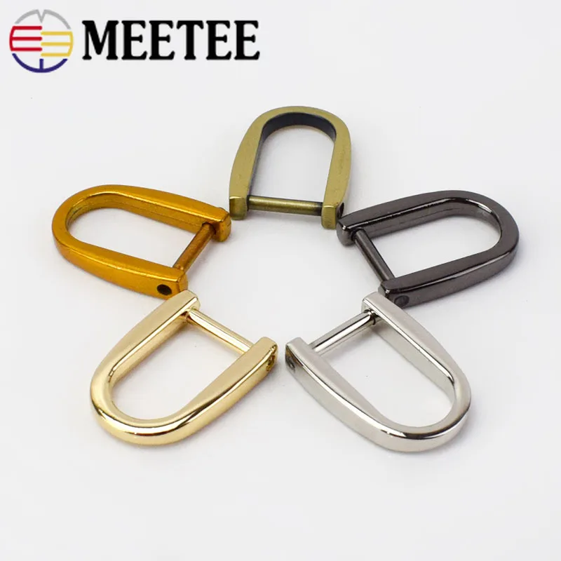Meetee 5/10/20pcs 15x30mm Detachable D Ring Metal Buckles Bag Belt Luggage Key Chain Clasp Hooks DIY Crafts Accessories AP506 | Дом и сад