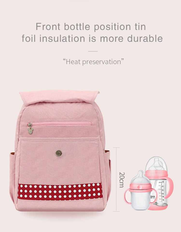 Сумка для подгузников для мамы с Микки Дисней, брендовая вместительная детская сумка, рюкзак для путешествий, дизайнерская сумка для кормящих мам