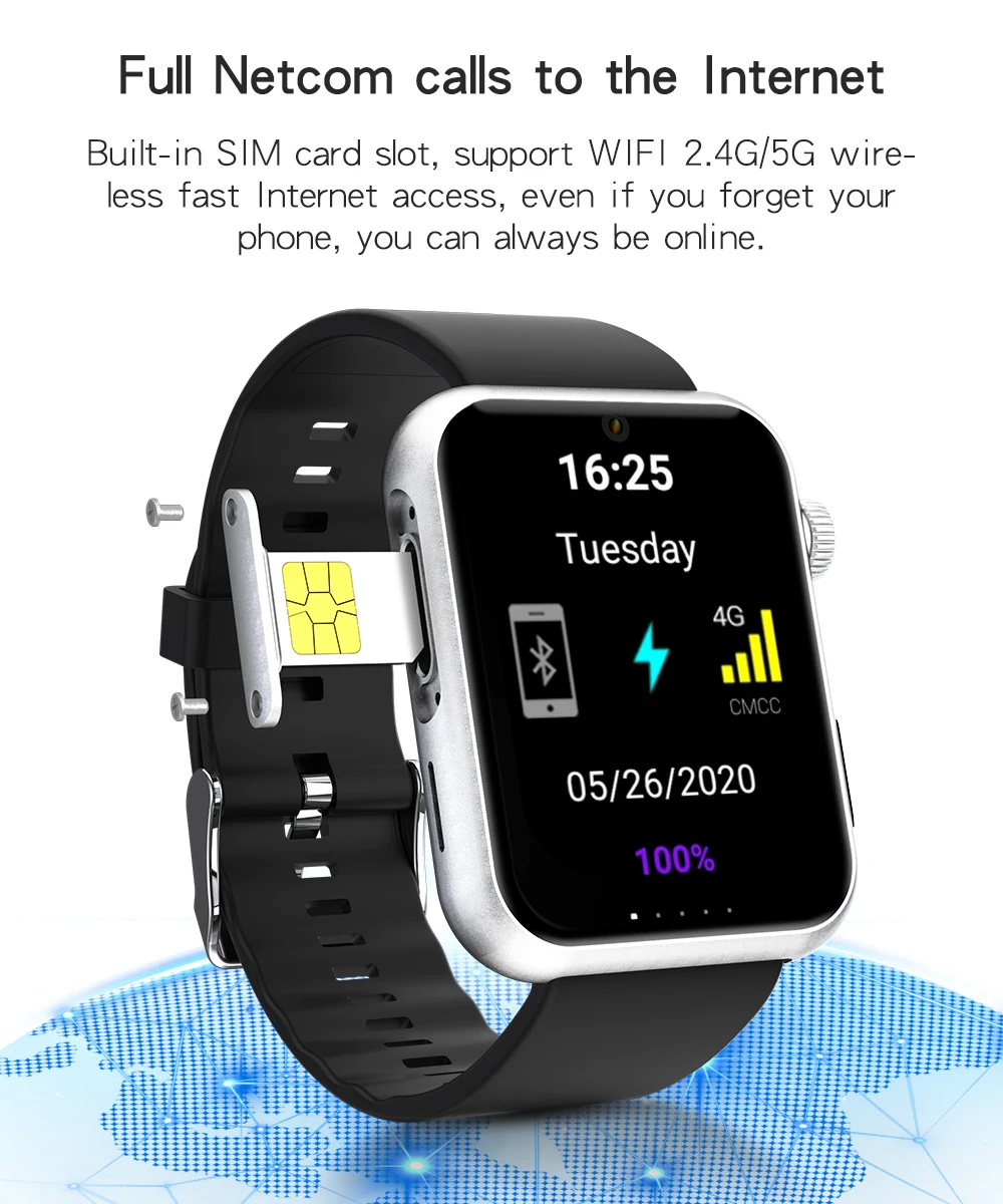4g android smart fitness watch
