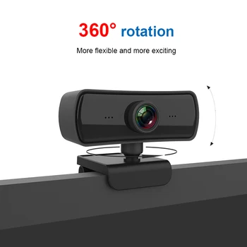 

Webcam HD 2k Computer Webcam, USB 2.0 Portable Camera With Microphone Used For Live Video Call Conference Work For Wind 7 Win 8