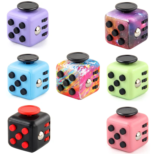 Antistress cube Relief Dice Anxiety Kids Attention Focus Toys Funny Decompression Cube Plastic Gaming Toys For Adult Child Gift 6