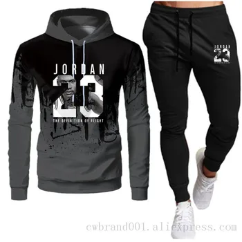 

2020 Men's Sets Brand Sportswear Tracksuits Sets Men's 3D Sporting Hoodies+Pants Sets casual Outwear sports Hoodie Suits men
