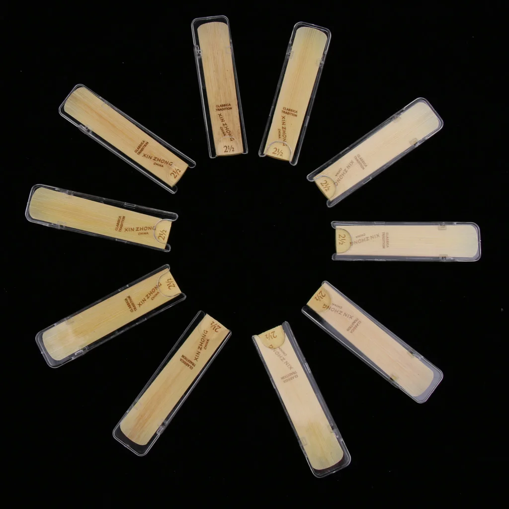 Professional 10 Pieces 2 1/2 Alto Saxophone Sax Reeds High Level Wind Instrument