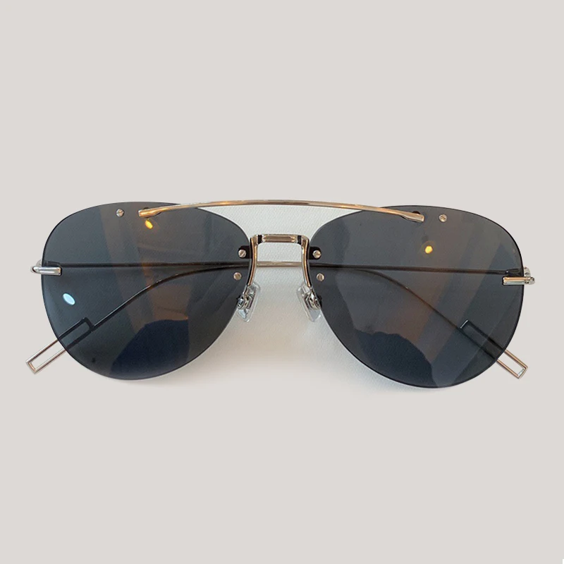 No.1 sunglasses Женские солнцезащитные очки без оправы брендовые высококачественные gafas de sol hombre винтажное Зеркало Солнцезащитные очки женские - Цвет линз: No.1 sunglasses