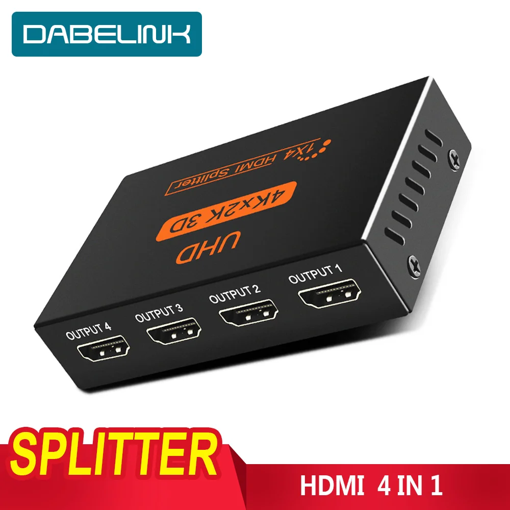 V1.4 1080p Full HD переключатель 1x2 1 в 2 выход 1x4 4 HDMI сплиттер усилитель HDCP двойной дисплей