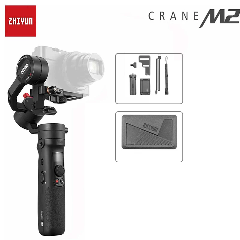 Zhiyun кран M2 3-осевой универсальная камера стабилизатор для смартфона Экшн камера Gopro Hero 7 5 6 sony A6300 A6400 Canon VS кран 2 - Цвет: Bundle 5