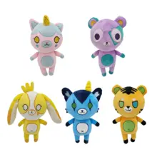 Jouet en peluche Kawaii, 5 pièces, ours en peluche, dessin animé, doux, cadeaux pour enfants, décoration de la maison